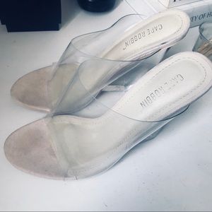 Cape Robbin Clear Mules